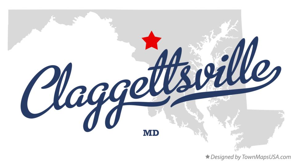 Map of Claggettsville Maryland MD