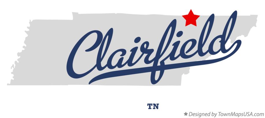 Map of Clairfield Tennessee TN
