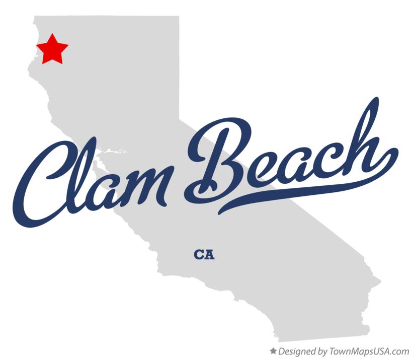 Map of Clam Beach California CA