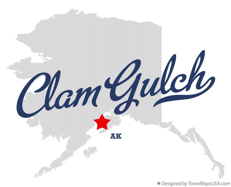 Map of Clam Gulch Alaska AK
