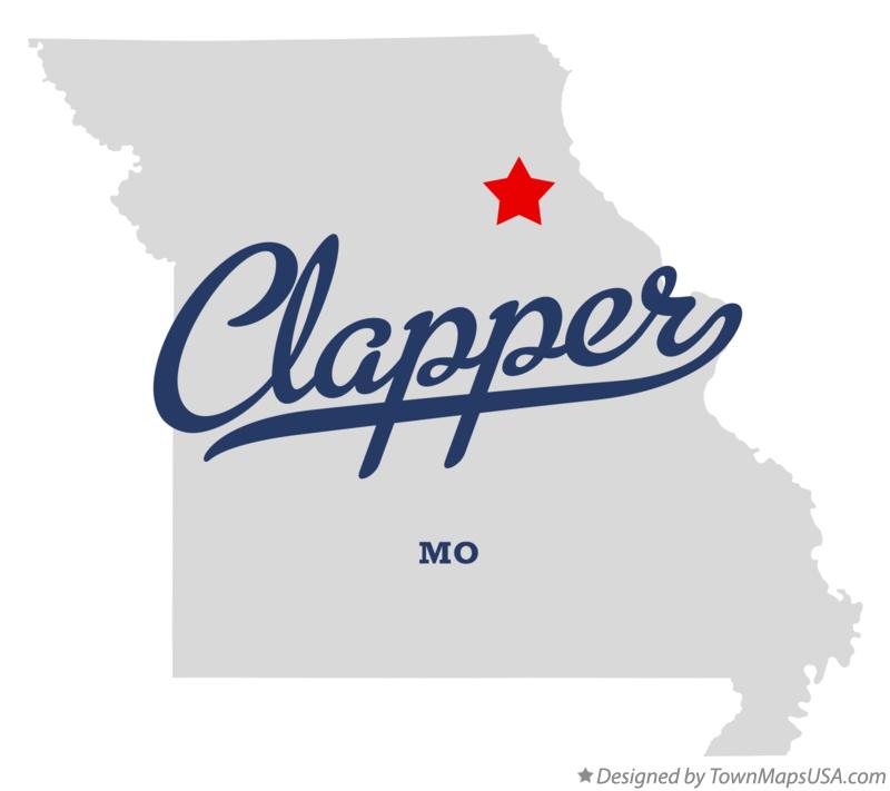 Map of Clapper Missouri MO