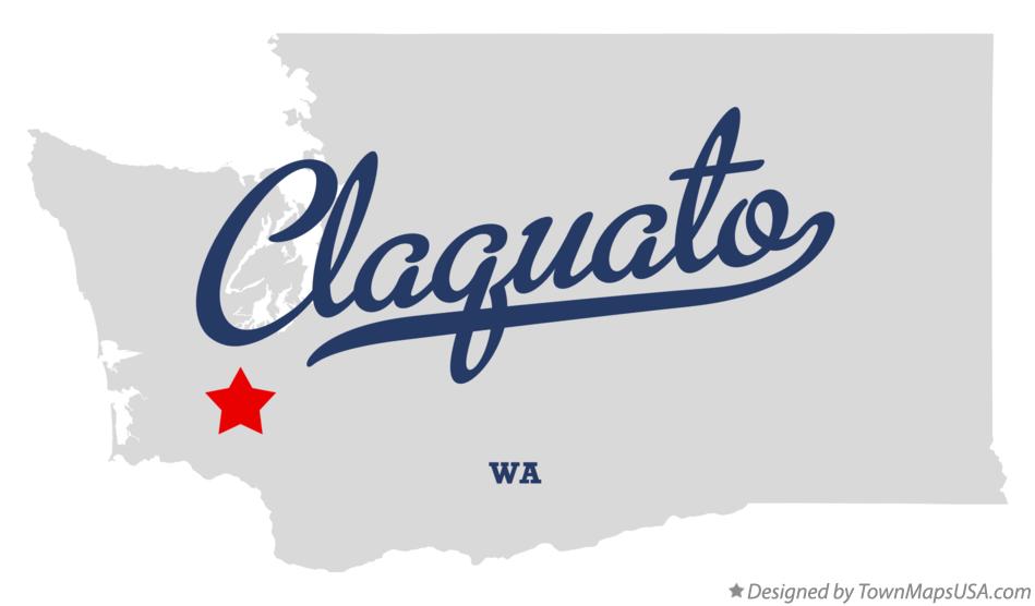 Map of Claquato Washington WA