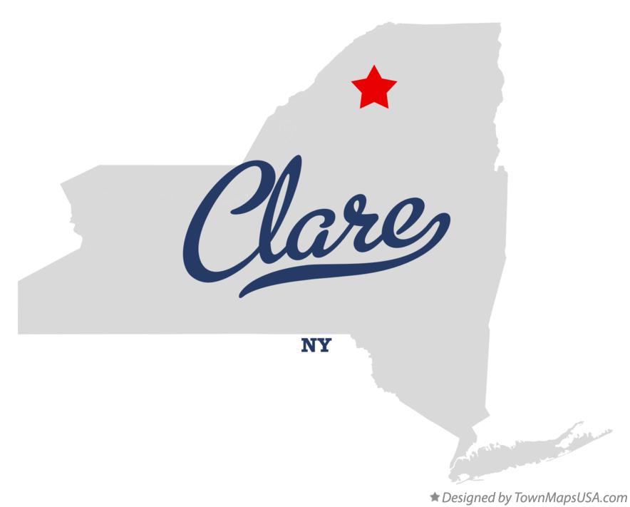 Map of Clare New York NY