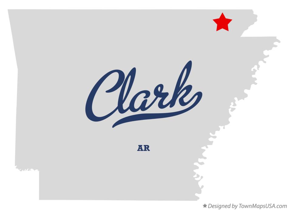 Map of Clark Arkansas AR