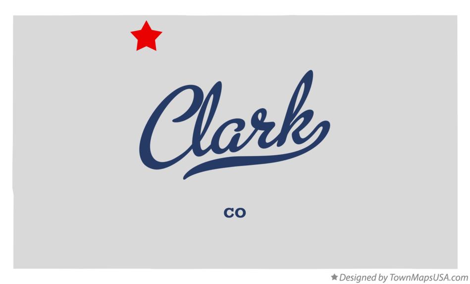 Map of Clark Colorado CO
