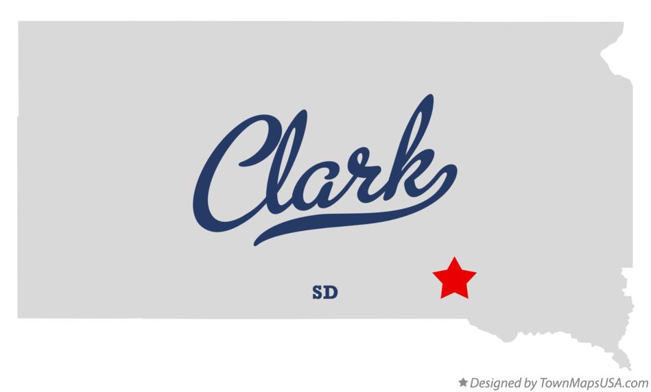 Map of Clark South Dakota SD