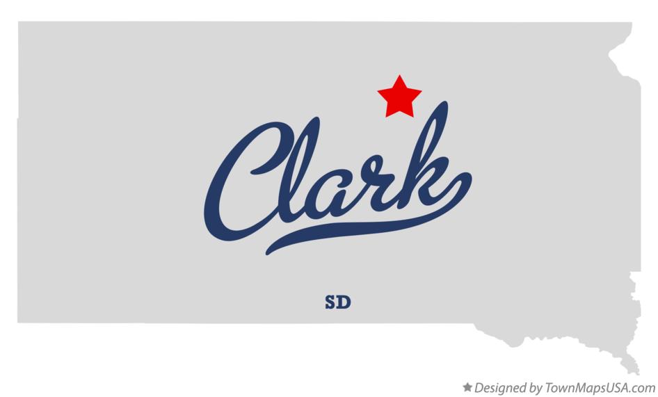 Map of Clark South Dakota SD