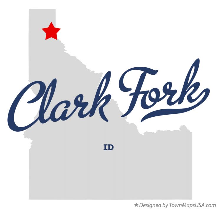 Map of Clark Fork Idaho ID