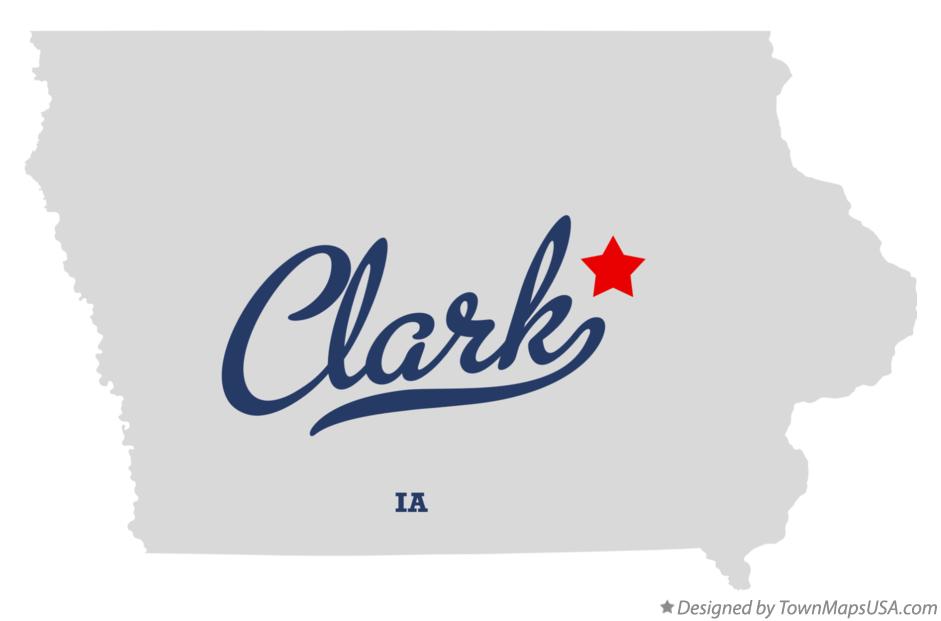Map of Clark Iowa IA