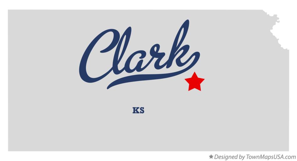 Map of Clark Kansas KS