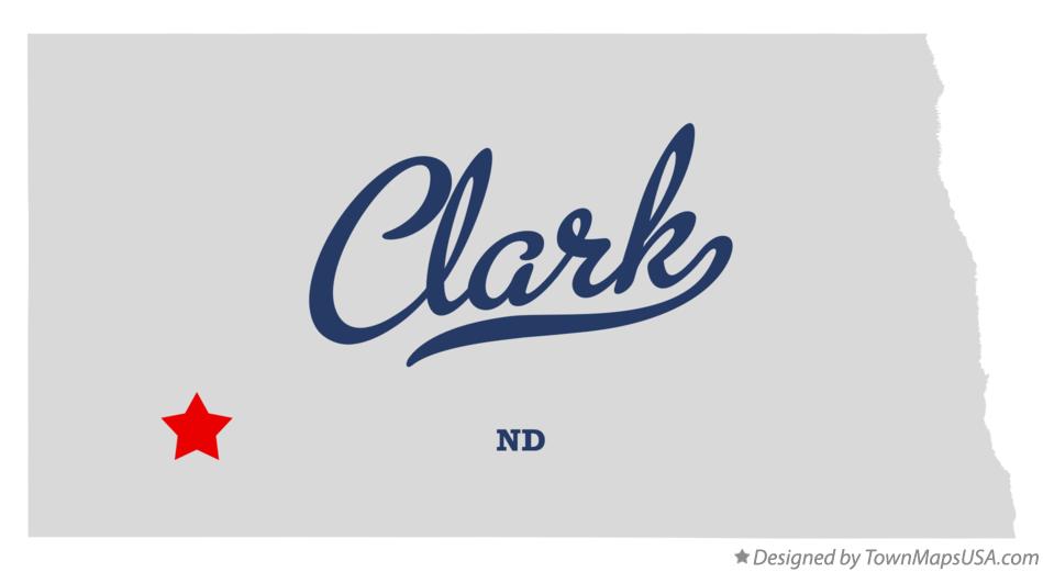 Map of Clark North Dakota ND