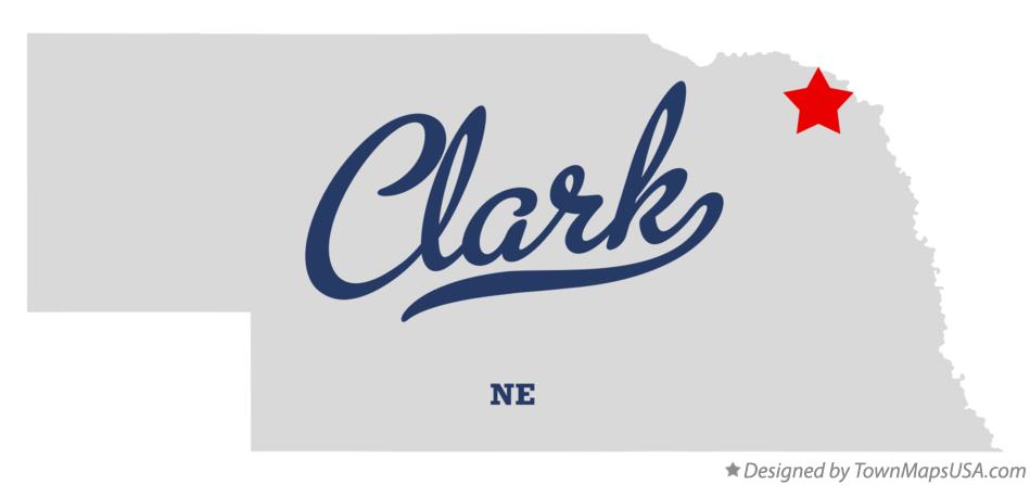 Map of Clark Nebraska NE