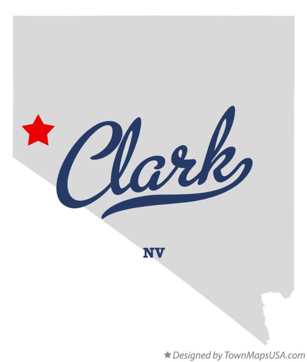 Map of Clark Nevada NV