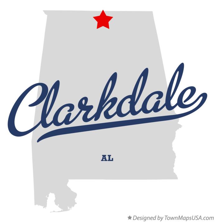 Map of Clarkdale Alabama AL