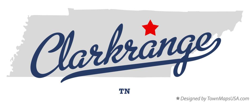 Map of Clarkrange Tennessee TN