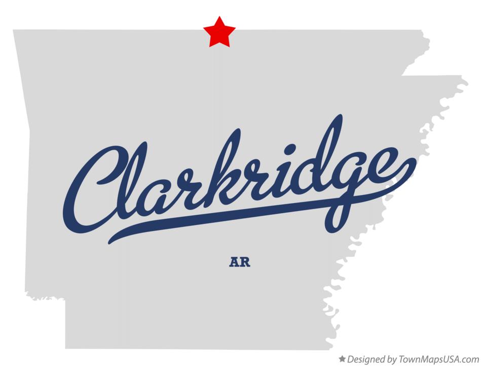 Map of Clarkridge Arkansas AR