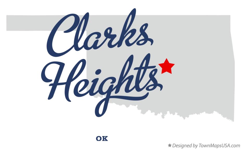 Map of Clarks Heights Oklahoma OK