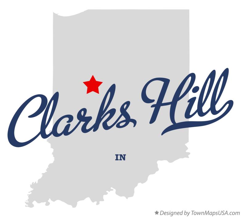 Map of Clarks Hill Indiana IN