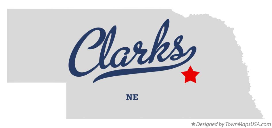 Map of Clarks Nebraska NE