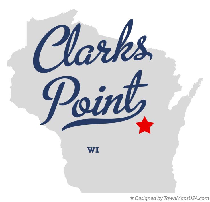 Map of Clarks Point Wisconsin WI