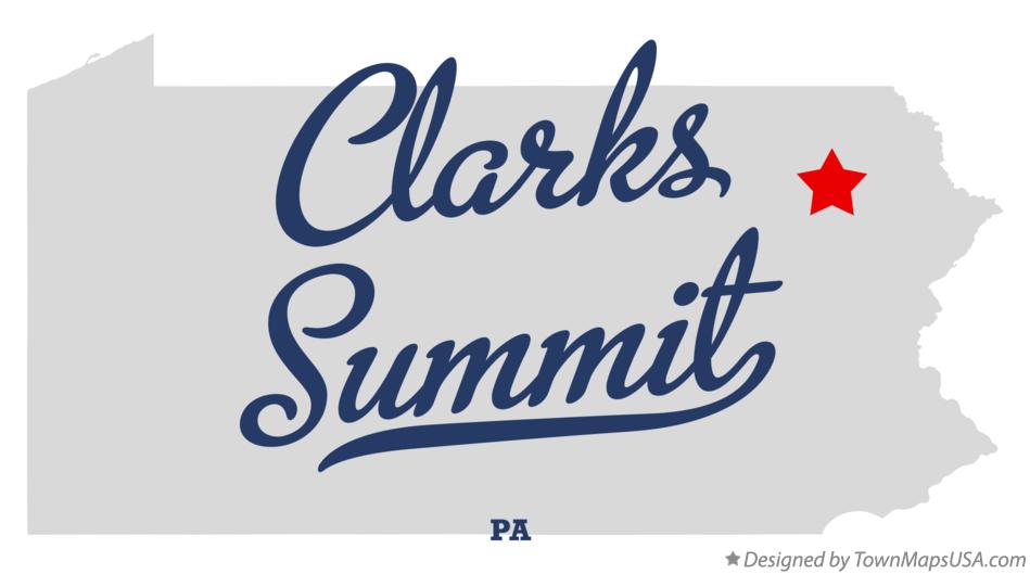 Map of Clarks Summit Pennsylvania PA