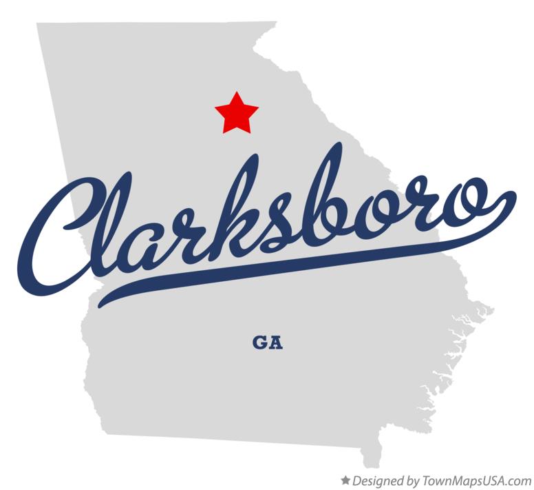 Map of Clarksboro Georgia GA
