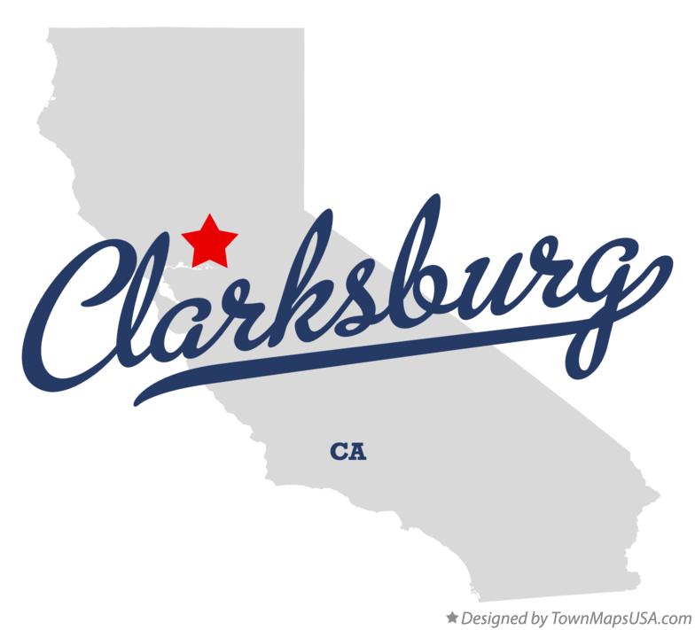 Map of Clarksburg California CA