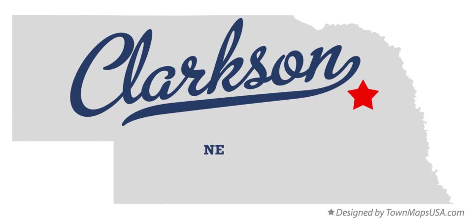 Map of Clarkson Nebraska NE