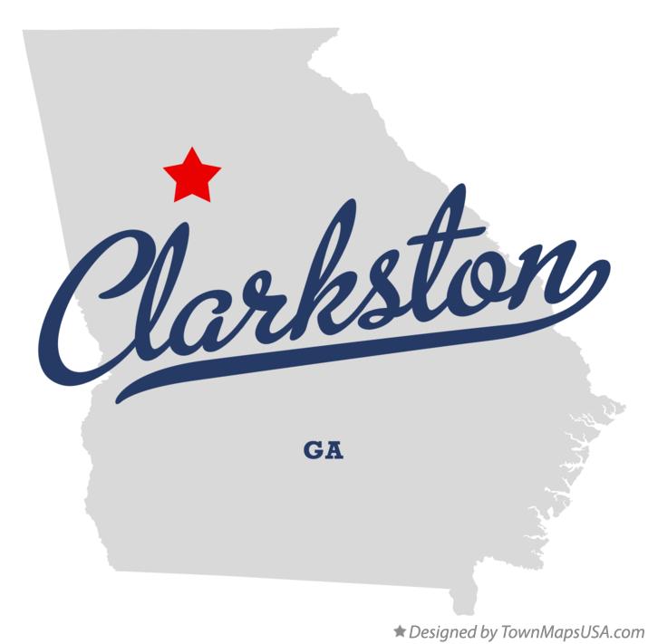 Map of Clarkston Georgia GA