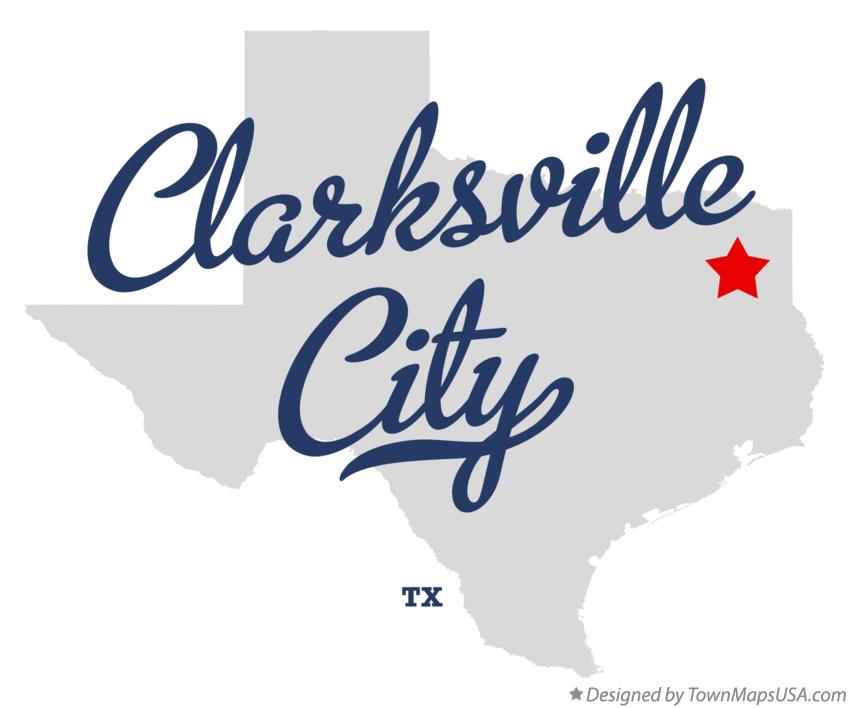 Map of Clarksville City Texas TX