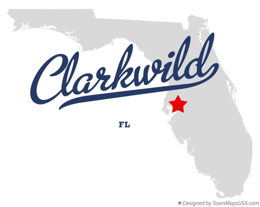Map of Clarkwild Florida FL