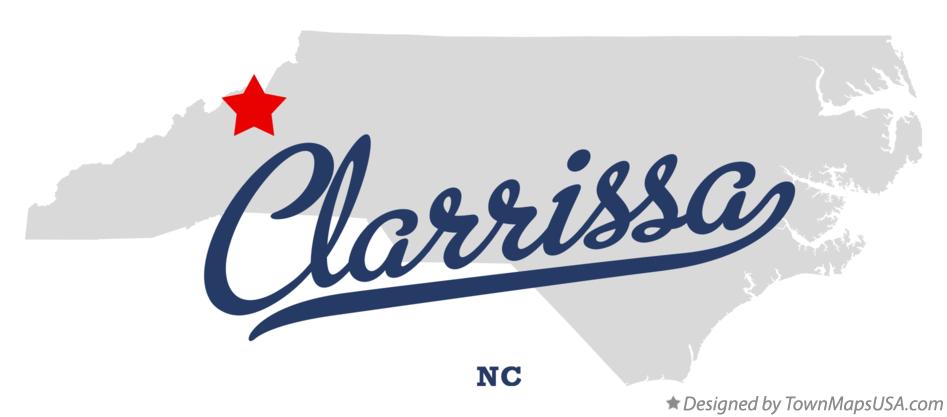 Map of Clarrissa North Carolina NC