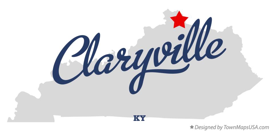 Map of Claryville Kentucky KY