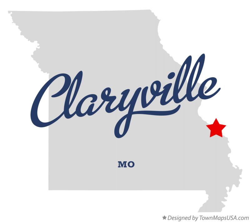 Map of Claryville Missouri MO
