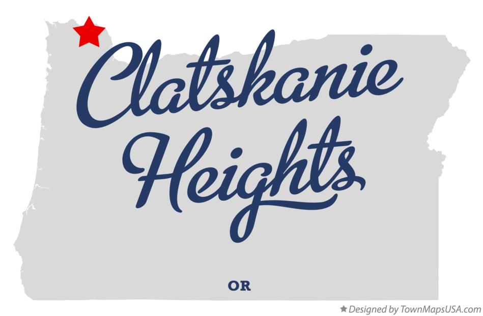 Map of Clatskanie Heights Oregon OR