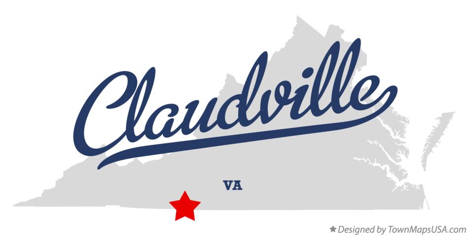 Map of Claudville Virginia VA