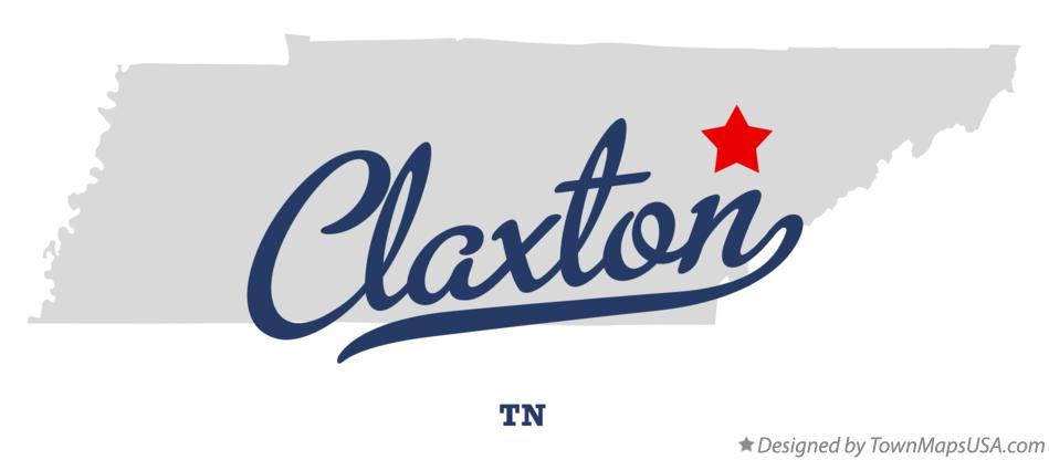 Map of Claxton Tennessee TN