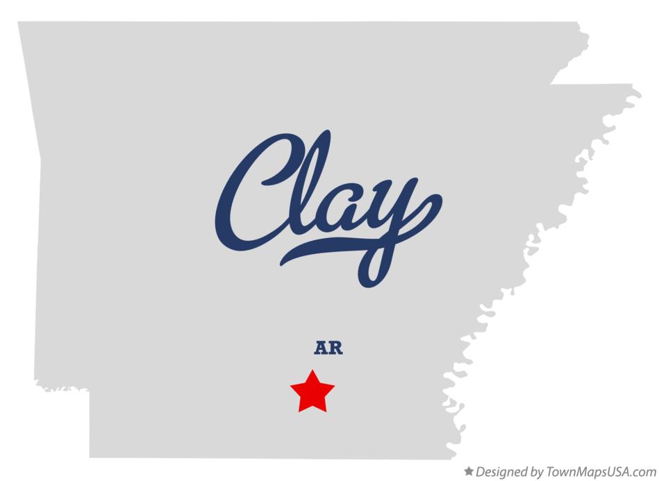 Map of Clay Arkansas AR
