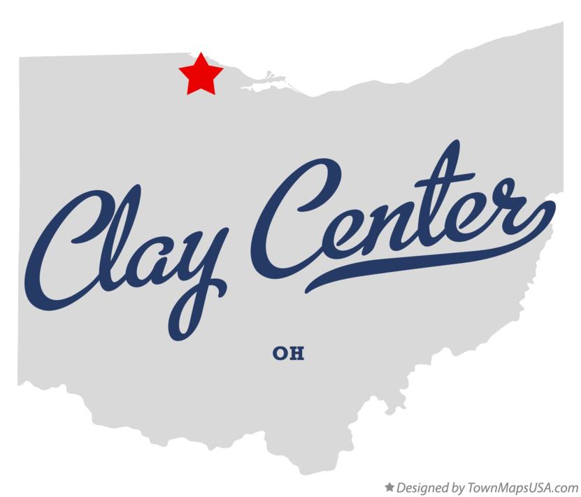 Map of Clay Center Ohio OH