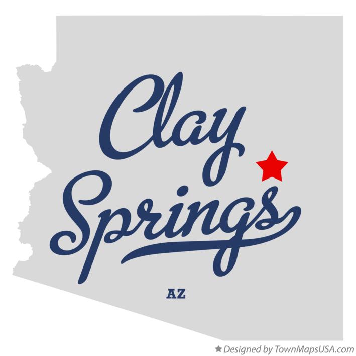 Map of Clay Springs Arizona AZ