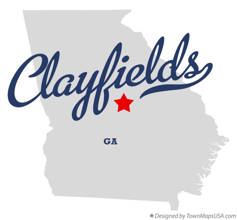 Map of Clayfields Georgia GA