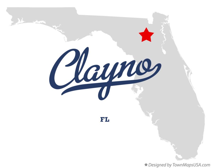 Map of Clayno Florida FL