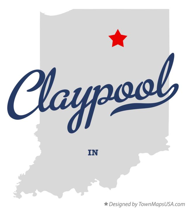 Map of Claypool Indiana IN