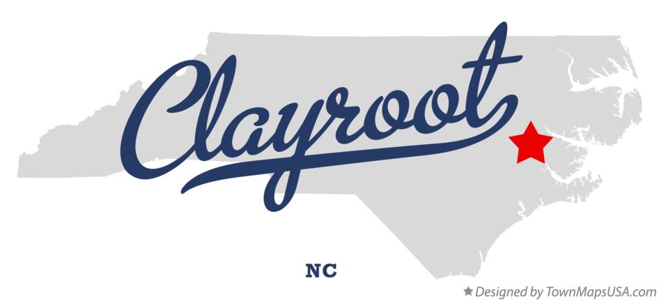 Map of Clayroot North Carolina NC