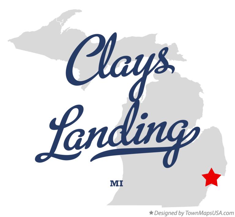 Map of Clays Landing Michigan MI