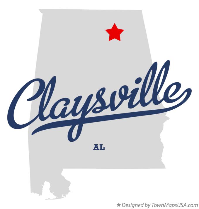 Map of Claysville Alabama AL