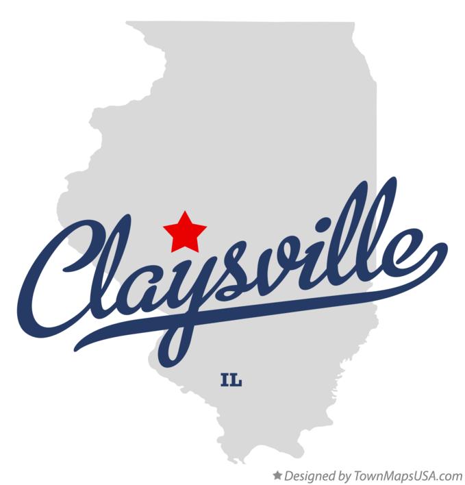 Map of Claysville Illinois IL
