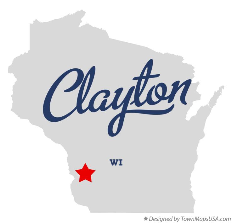 Map of Clayton Wisconsin WI