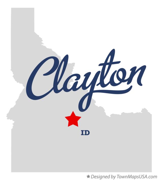 Map of Clayton Idaho ID
