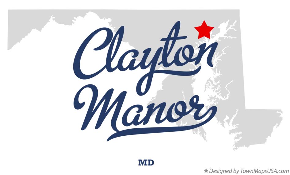 Map of Clayton Manor Maryland MD